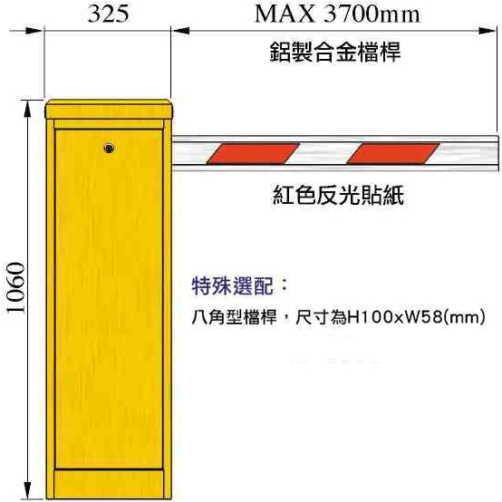 電動柵欄機